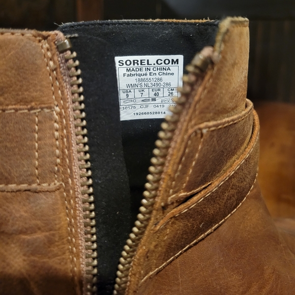 Sorel Joan of Arc Wedge Boots Brown size 9 - Picture 5 of 10